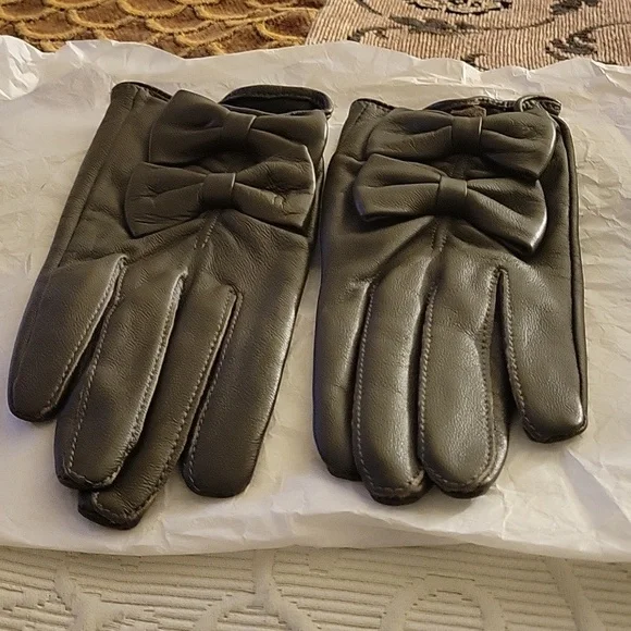SANDRO Lamo Leather Gloves